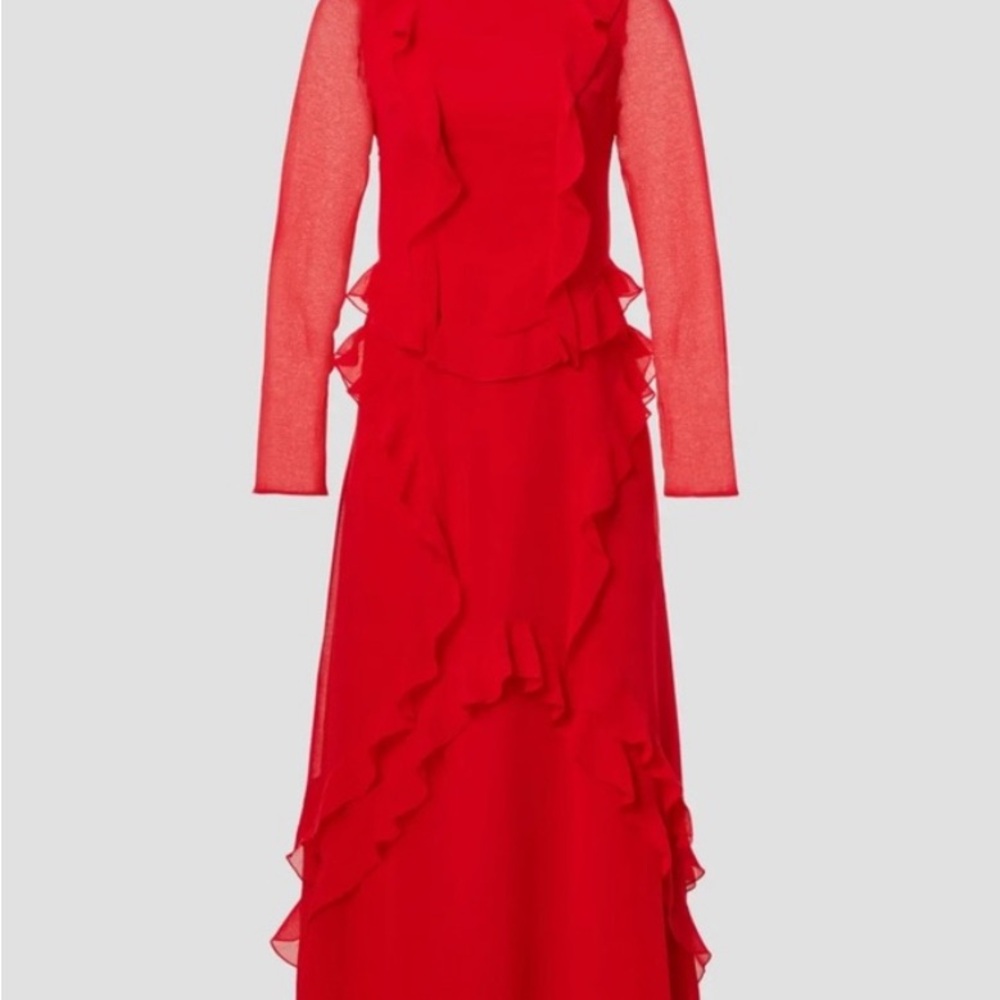 Delfi collective “Annika” red gown perfect for Valentine’s Day 🌹♥️ - Picture 4 of 7